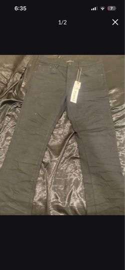 Black purple jeans