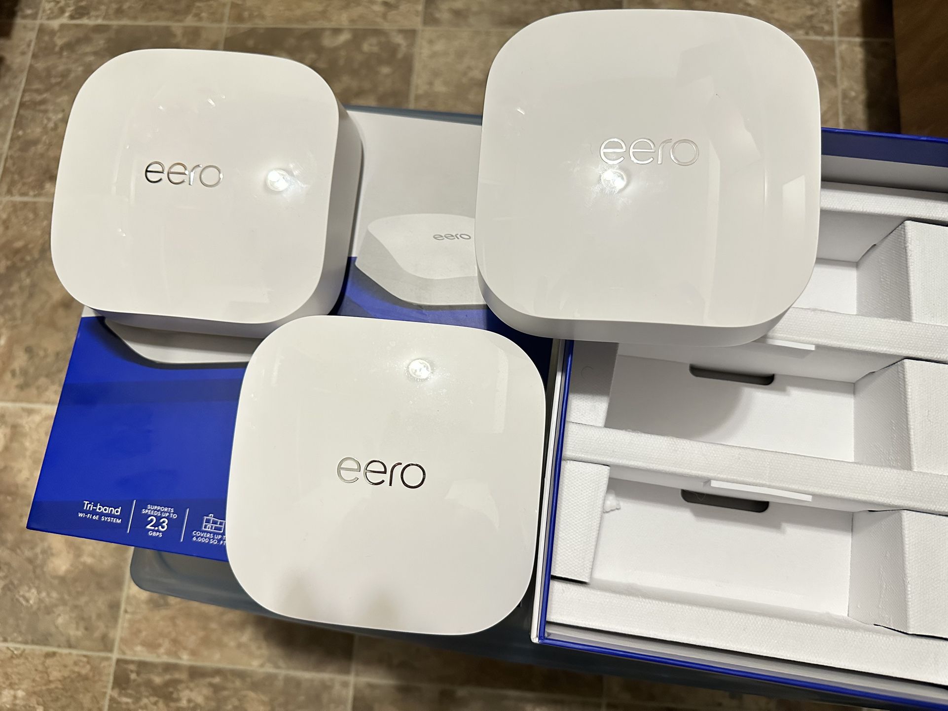 In Home WiFi Router Eero Pro 6E 