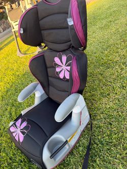Evenflo Booster Car Seat Black Pink Floral