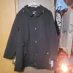 New. With Tags. Womens Hooded Coat. 