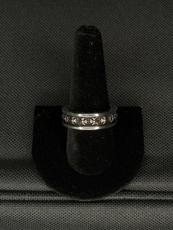 Chrome Hearts Black Silver Ring 