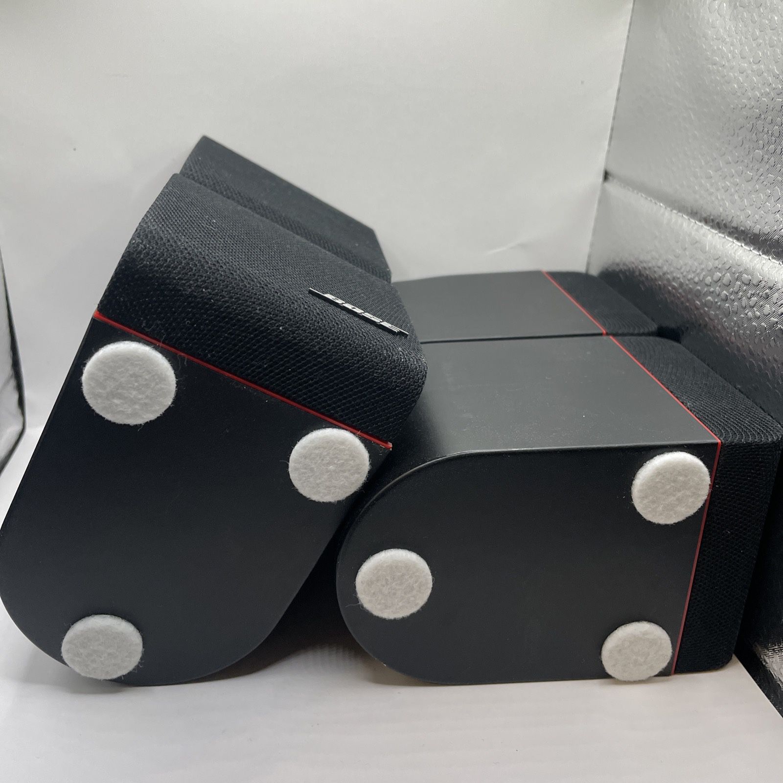 Bose Double Cube Pair legendary Redline  Speakers Acoustimass Surround Sound