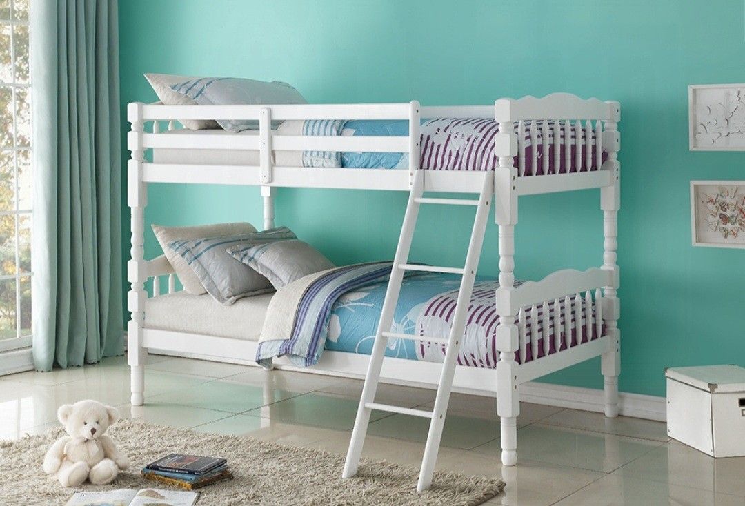 Brand New White Twin Size Bunk Bed