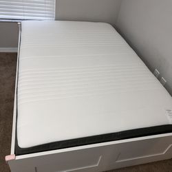 IKEA HAUGSVAR Mattress Full Size Almost Brand New Protected 