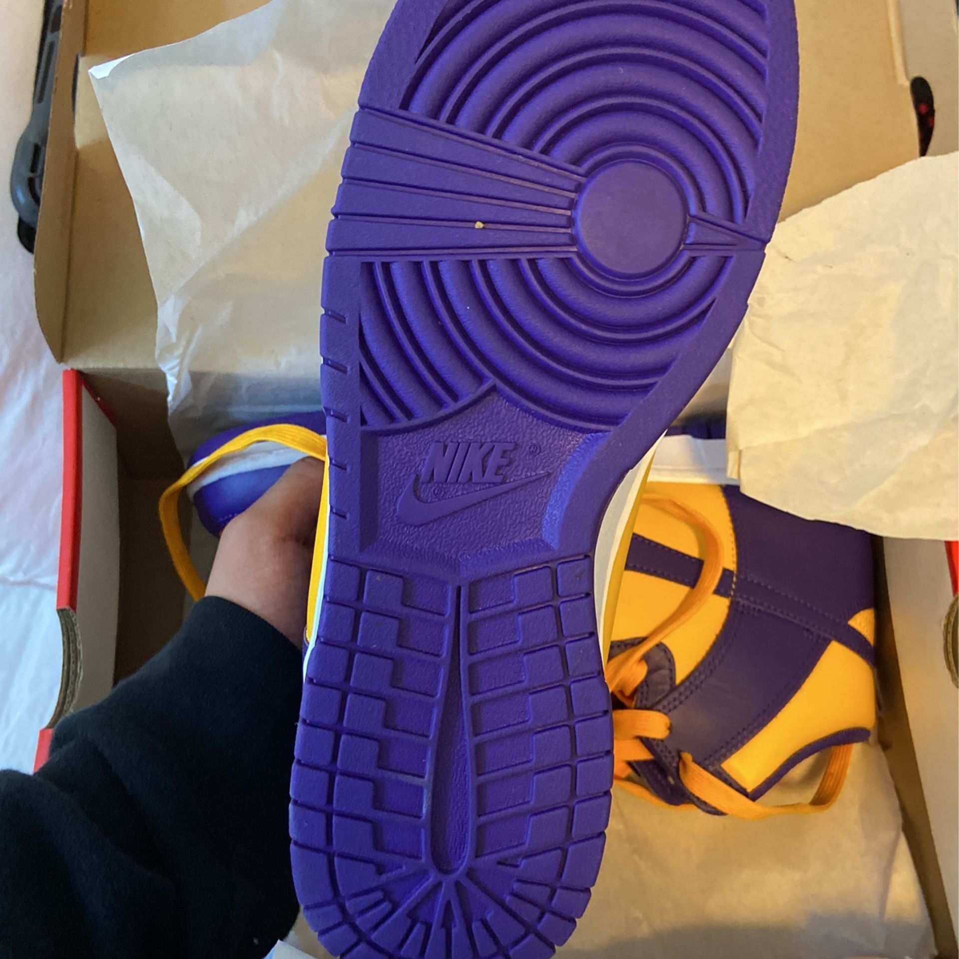 Jordan Dunk Hi Retro , Lakers