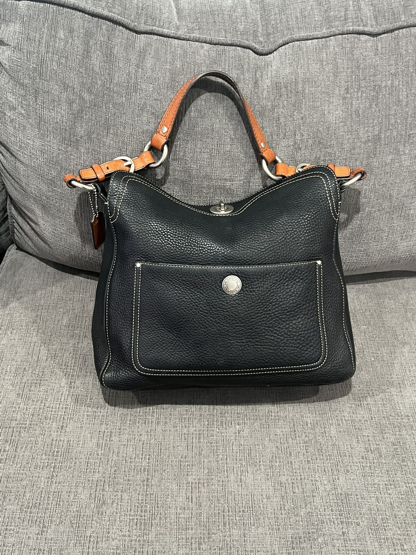 Coach Chelsea Black Pebbled Leather Hobo Bag #10132