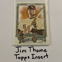 Jim Thome Chicago White Sox Hall of Fame 1st Baseman Topps Short Print Insert Card. SP347. 