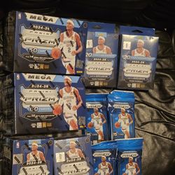 2024-25 Prizm Basketball Cards Mega Blaster Hanger Box Lot! New Sealed! 