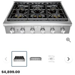 🔥 Thermador Professional Series 36” Gas Rangetop – 6 Burners 🔥