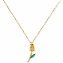 kate spade new york  Gold-Tone Cubic Zirconia Tulip Mini Pendant Necklace, 16" + 3" extender (Pick up🛒 In Bellevue) *Check out my Other Posts 🎁