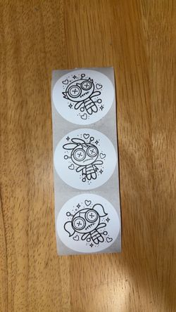 Voodoo Doll Round Sticker Sheet – 3 Pack