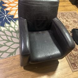 Black leather Chair