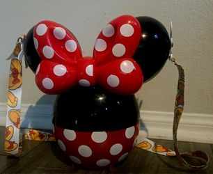 Disney Parks Minnie Mouse Polka Dot Popcorn Bucket