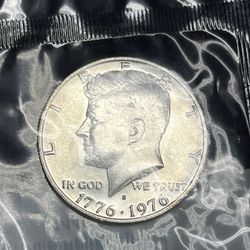 John F Kennedy Uncirculated Silver Coin 
