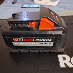 M18 red lithium XC6.0 Milwaukee battery