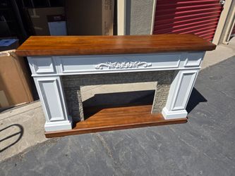 Tv stand /fireplace with mantel