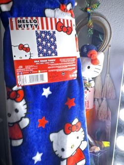 Hello Kitty 4th Of July Throw Blanket