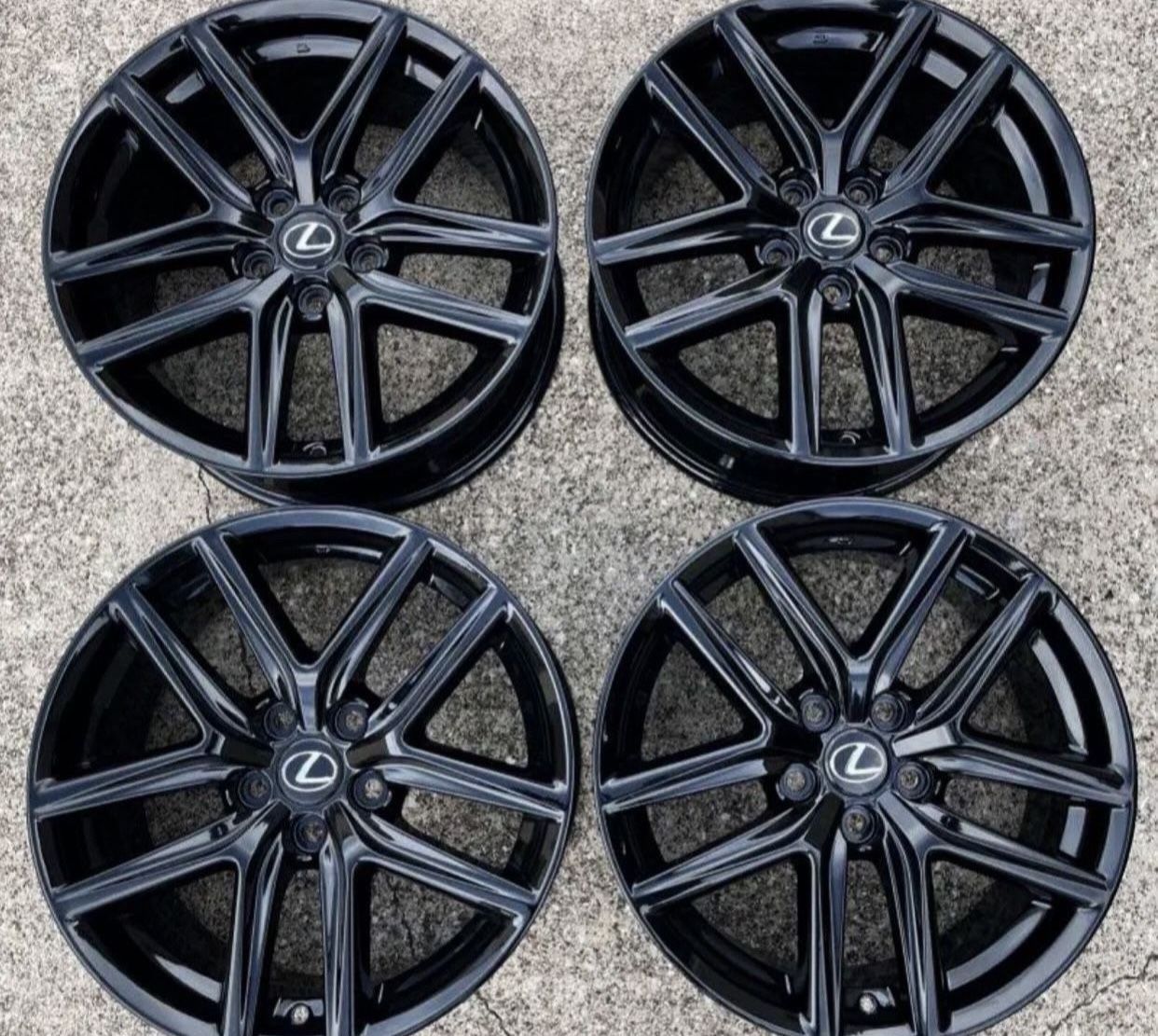 18” Lexus IS250 IS350 F Sport Black Wheels Rims