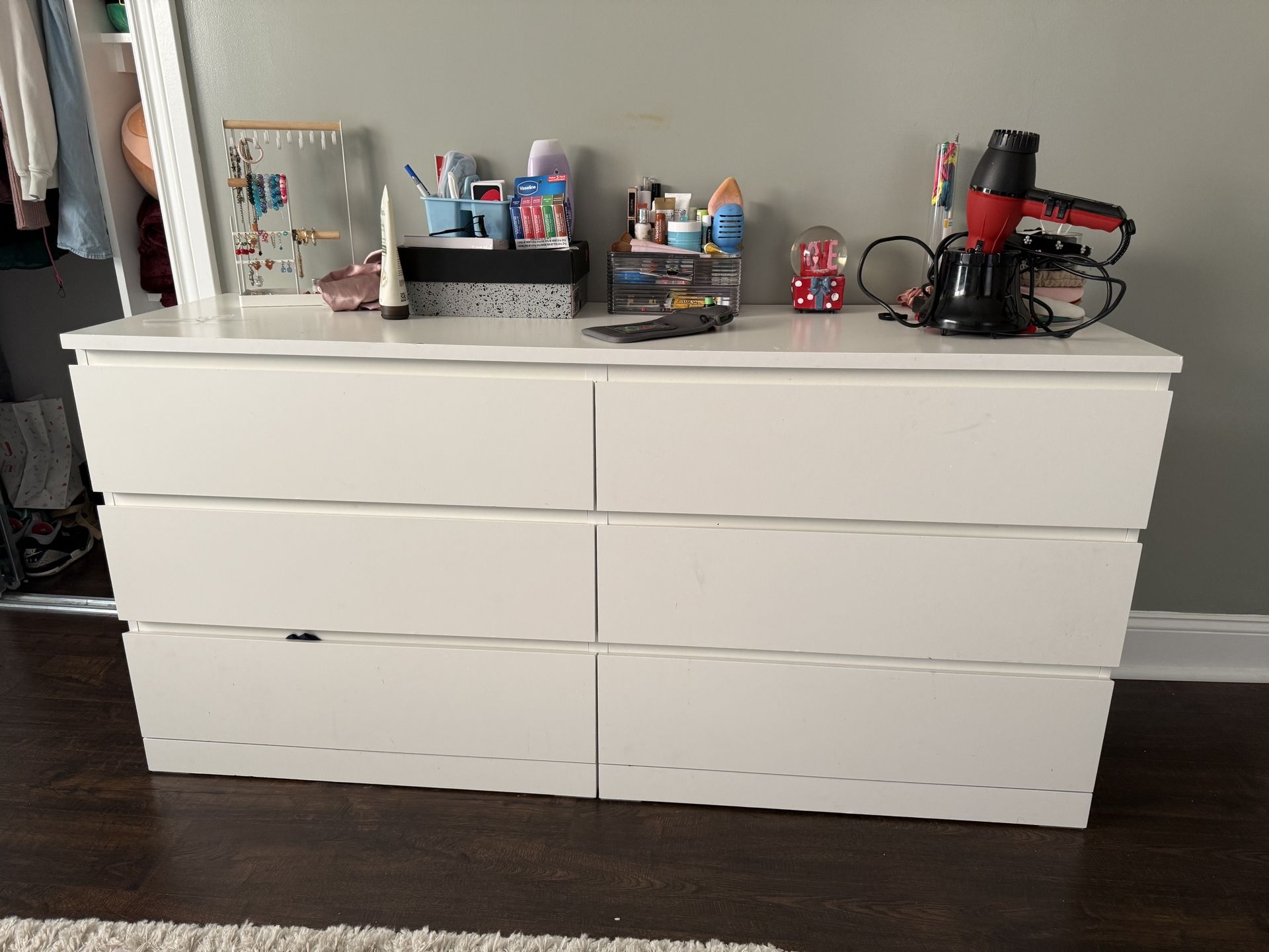 White IKEA Dresser