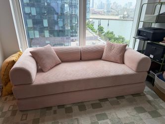 Convertible corduroy couch/bed