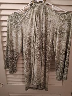 BRAND NEW MICHAEL KORS GOLD RING SHIRT 