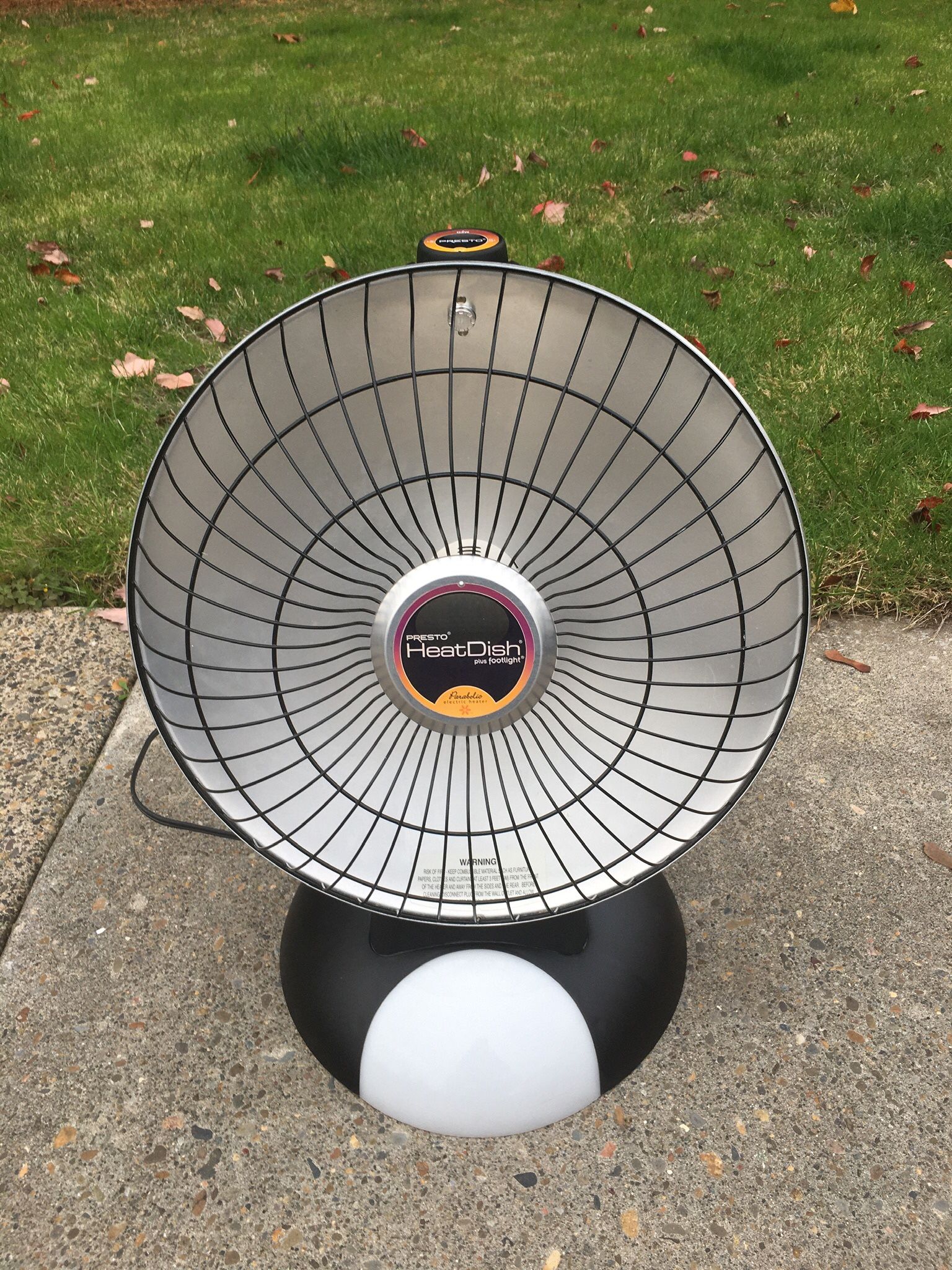 Presto Heat Dish Plus Footlight