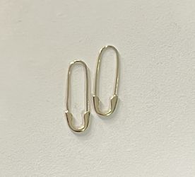 Safety Pin 14k Earrings