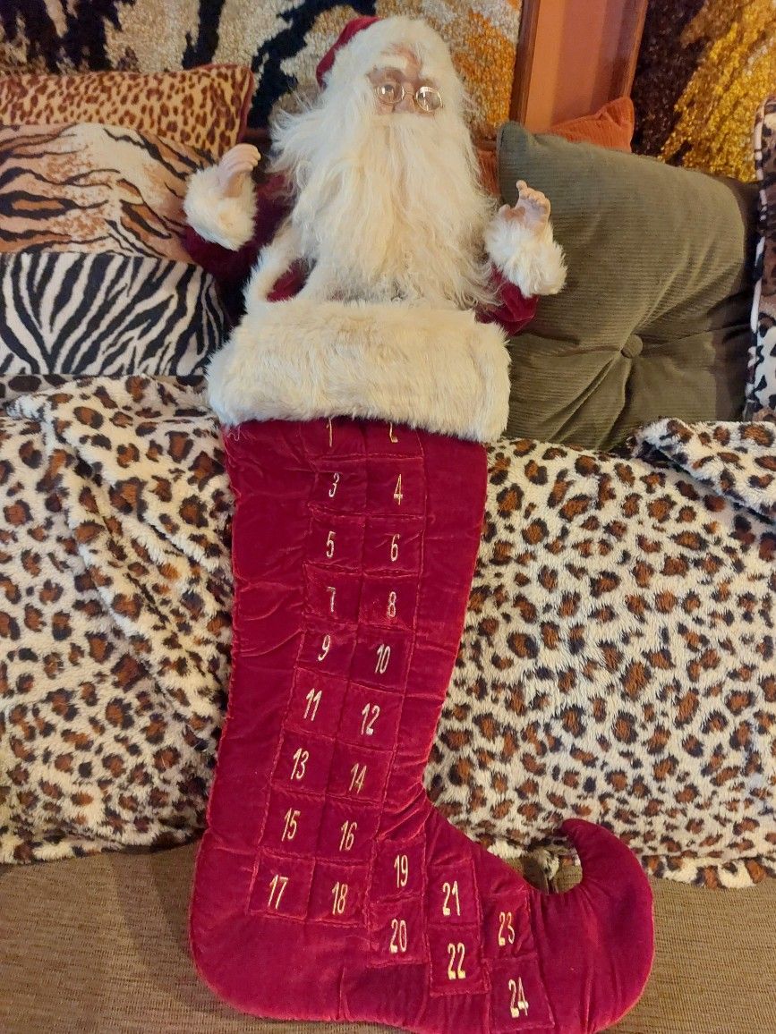 Plush Santa Advent Calendar