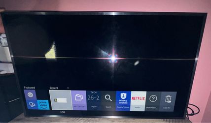 Samsung Smart TV Flat Screen (lines are from the flash)