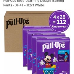 Pull-Ups Boys' Learning Design Training
Pants -3T-4T - 112ct White