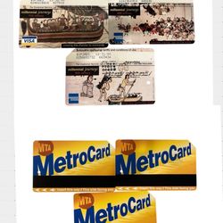 Set Of Three Collectible New York City Millennial Journeys Edition MetroCards 