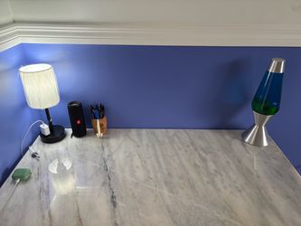 New Modern Table Lamp w/ USB Charging Ports & White Shade