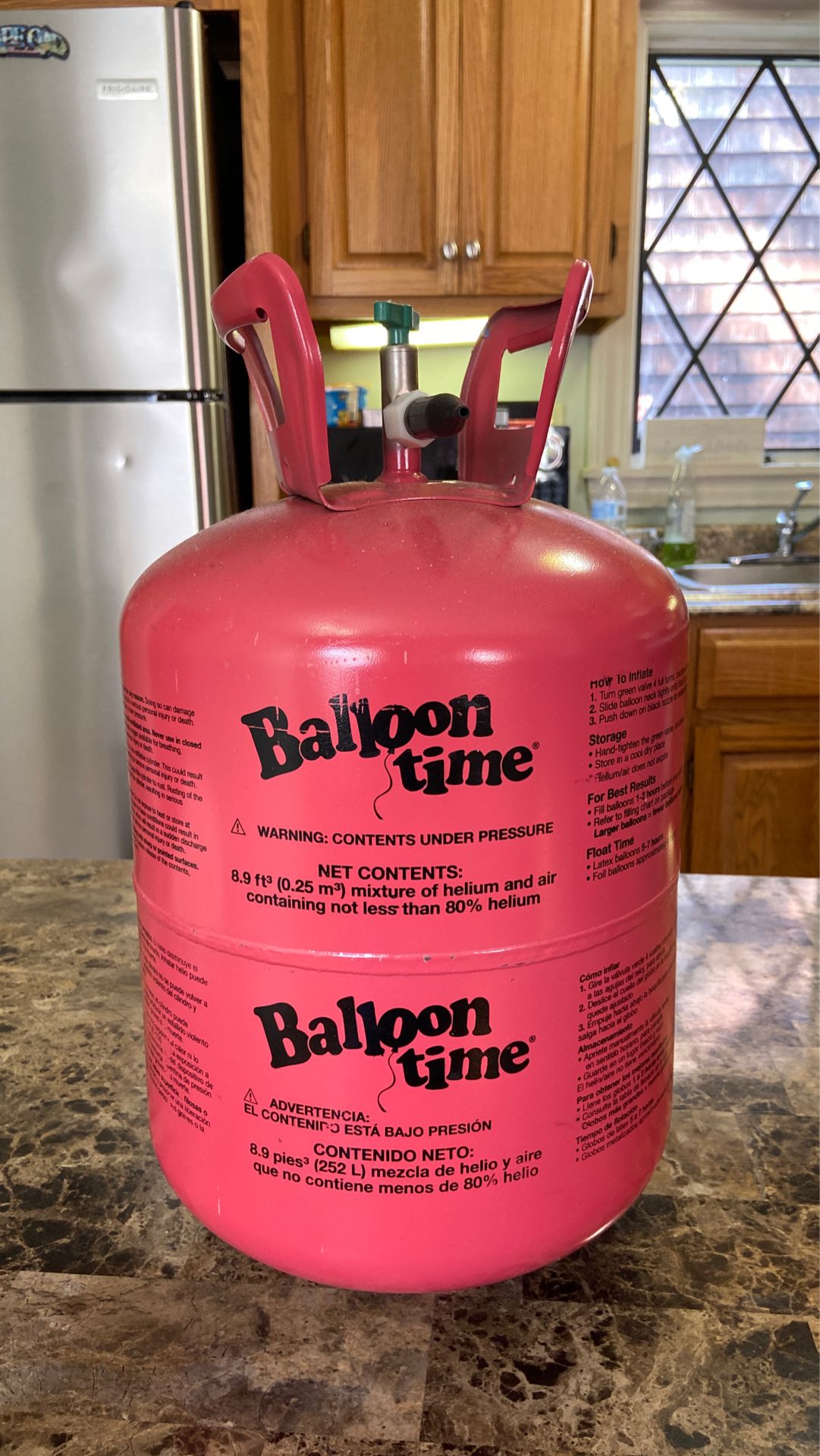 Free Helium tank for balloons