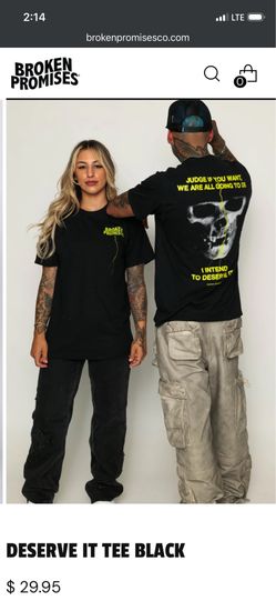 Broken Promises tee size Large