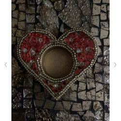 heart candle holder