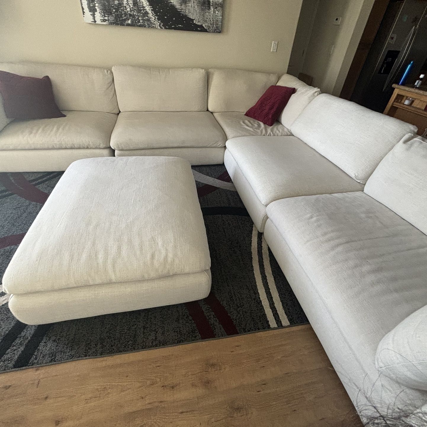 White Modular Sectional- Great Condition 