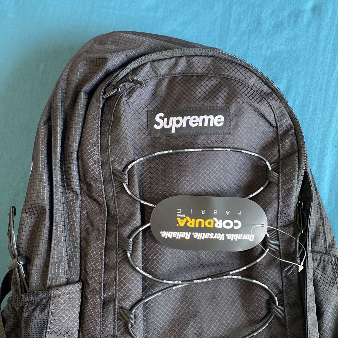Supreme Backpack Canvas Black White Tote Red for Sale in Monterey Park, CA  - OfferUp