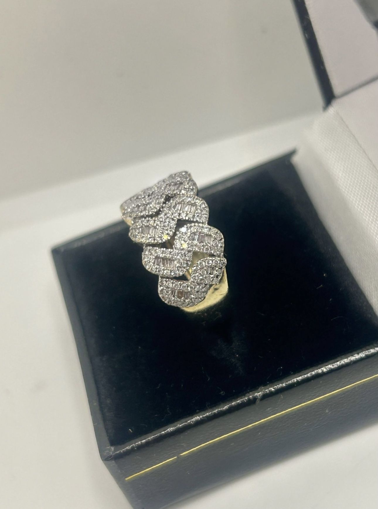Diamond Cuban Link Ring 