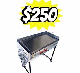 18”x31” Griddle | Includes Hose and Regulator | Plancha de Fierro | Incluye Manguera Con Regulador