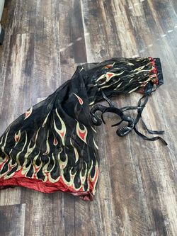Fire cape and horns