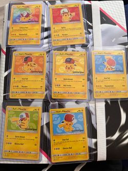Pokemon Ash”s Pikachu Set SM108-SM114