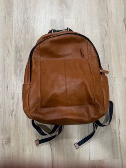 Coach Brown Leather Backpack