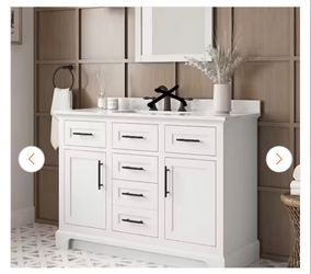 BRAND NEW 48" BATHROOM VANITY in white color