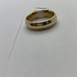 RING BAND 14KT YELLOW GOLD, SIZE 9, 8.4 GRAMS, 6mm
