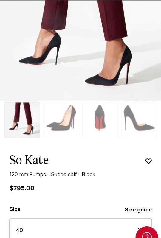 Christian Louboutin 120mm Pumps - Suede calf - Black