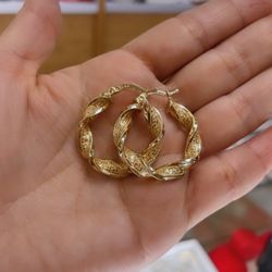 14k Gold Hoop Earrings