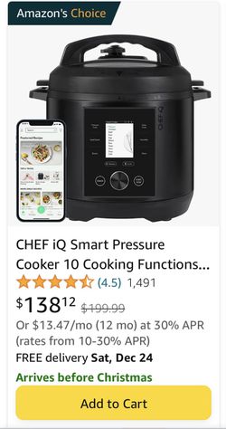 The CHEF iQ Smart Cooker: The World's Smartest Pressure Cooker