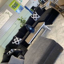Black 3pc Sectional ‼️take It Home With $39 Easy Approval ‼️