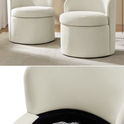 Velvet Storage Dining Chair