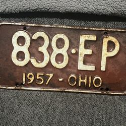 Vintage License Plate
